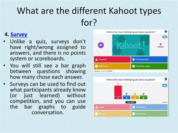 Can kahoot be used for surveys