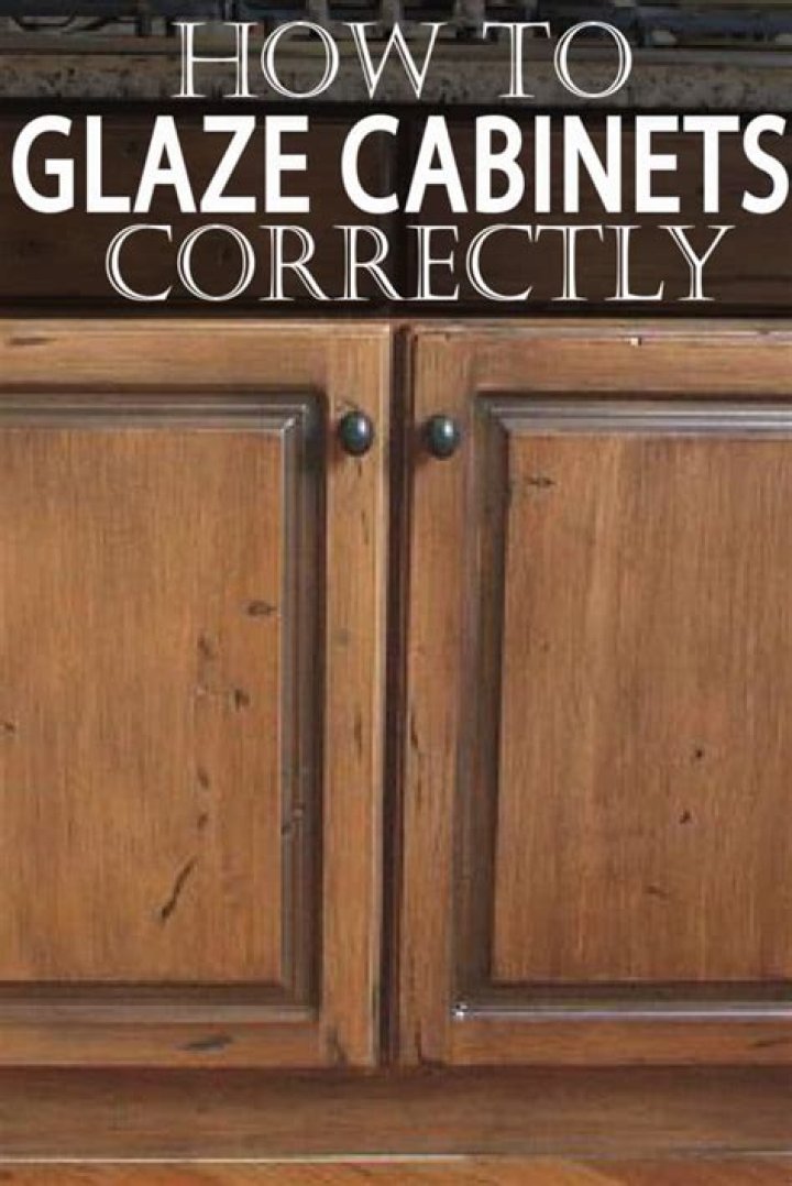 Can you glaze cabinets with stain