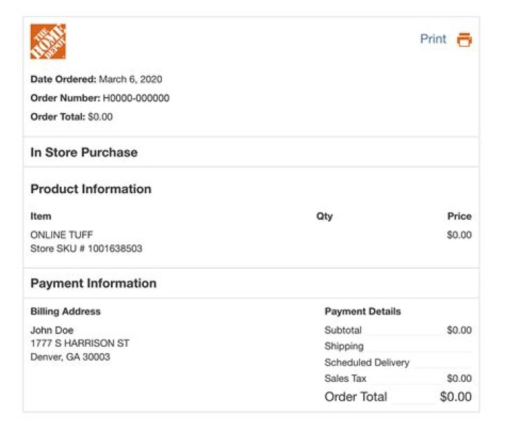 Does Home Depot Do receipt lookup