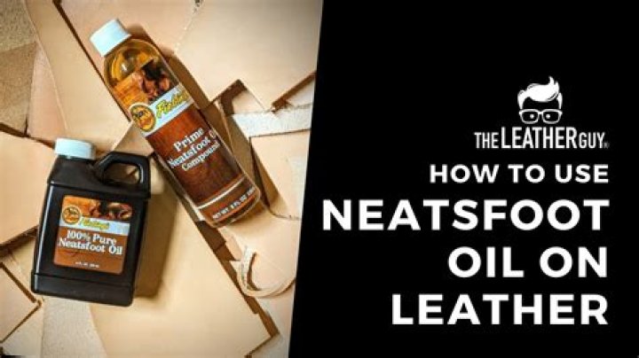 Does neatsfoot oil soften leather