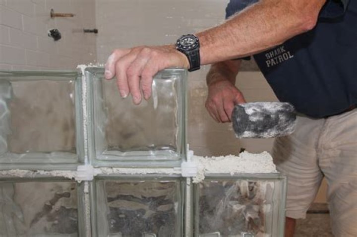 How big can a glass block wall be