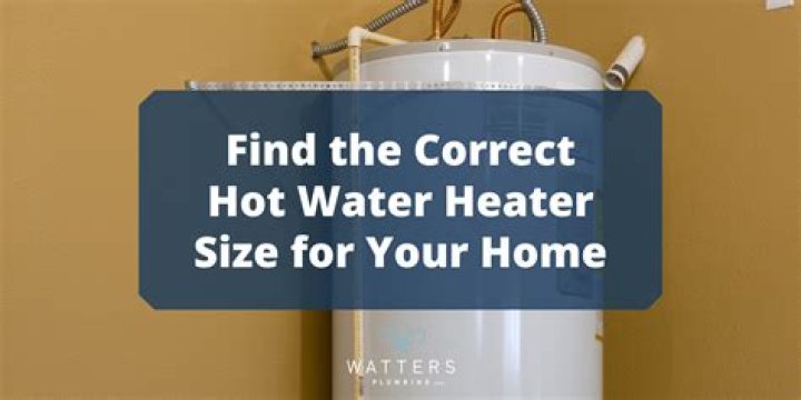 How big should my water heater be
