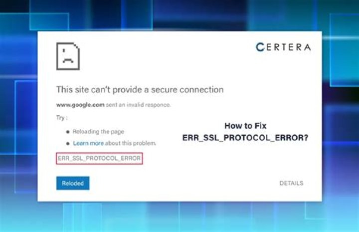 How do I fix SSL connection error