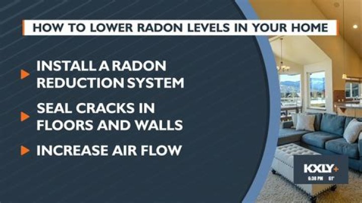 How do you lower radon levels