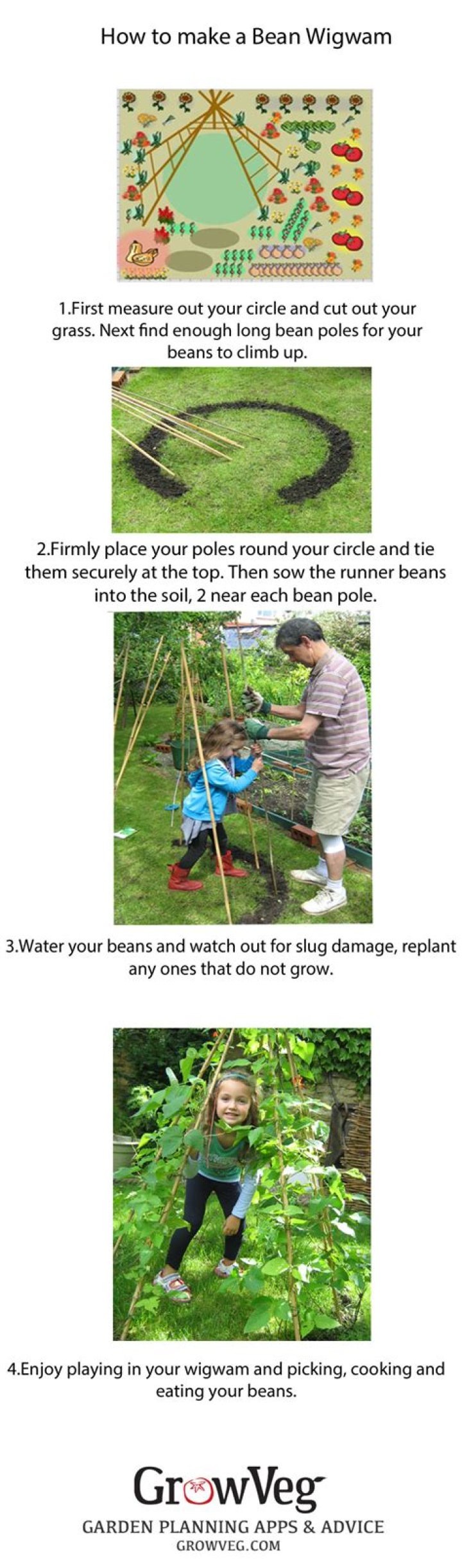 How do you make a bean wigwam