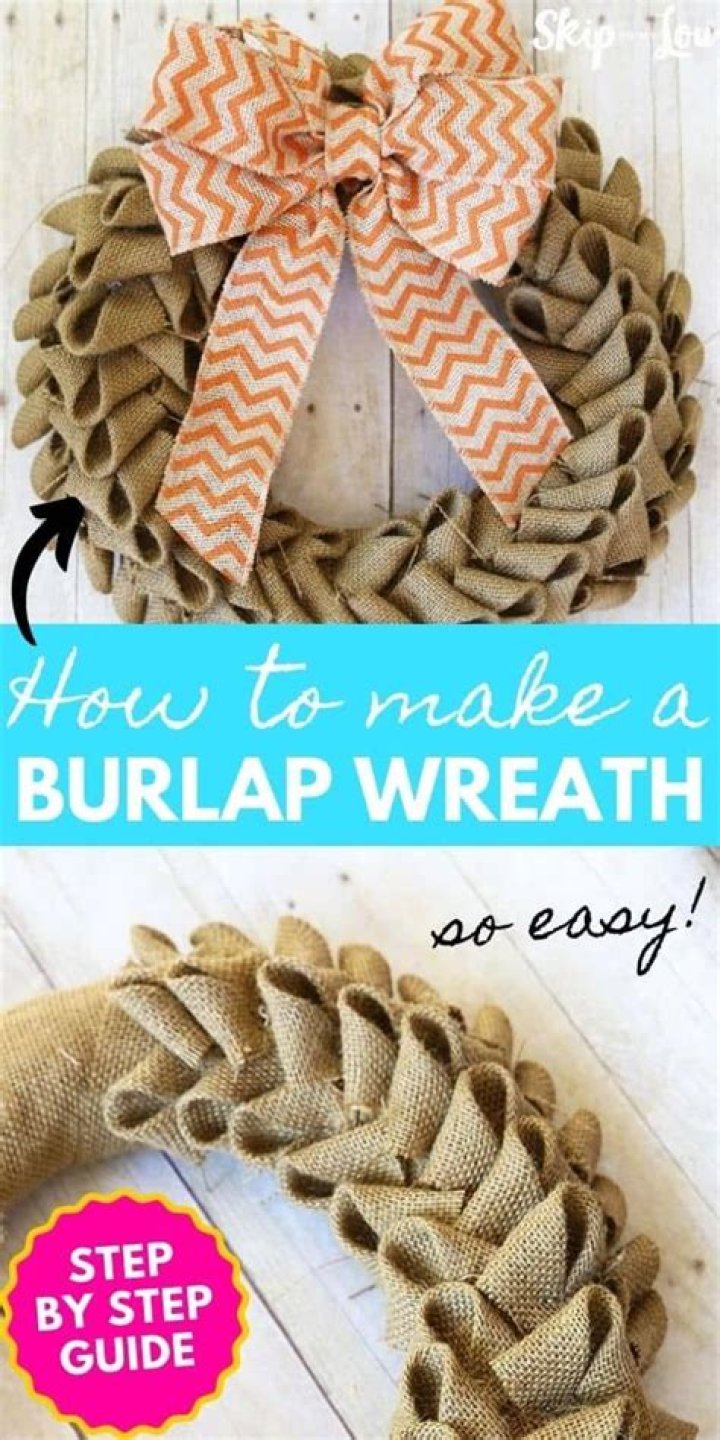 How do you make a burlap firm