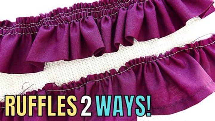 How do you make a ruffle trim