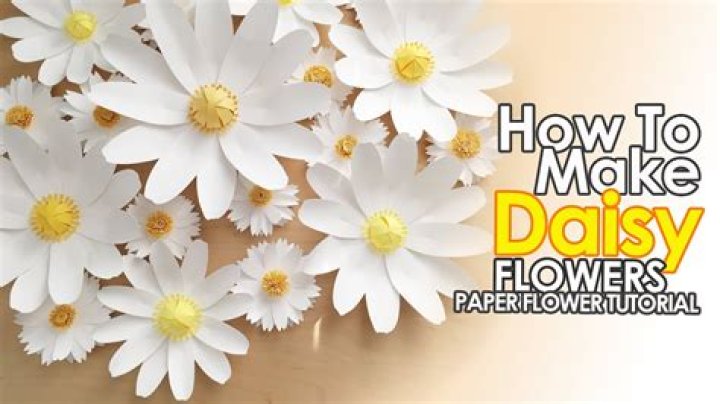 How do you make daisy flowers