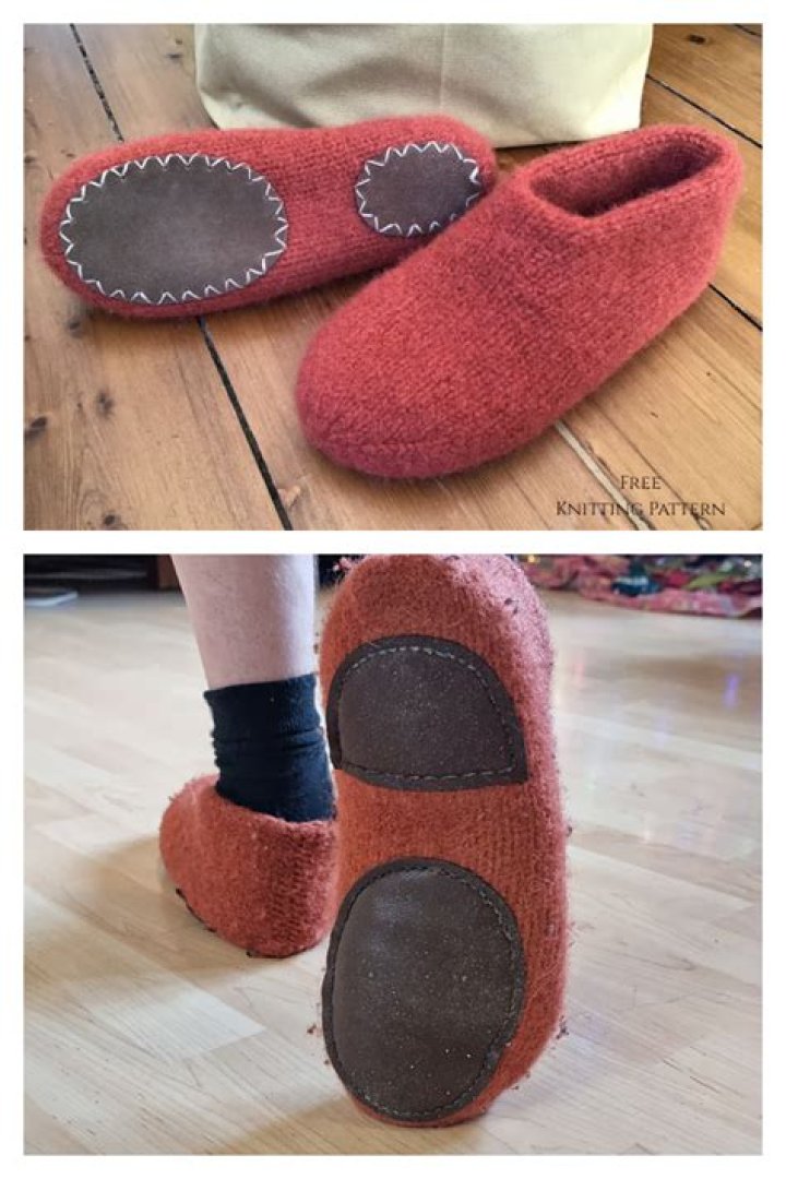 How do you make felt slippers