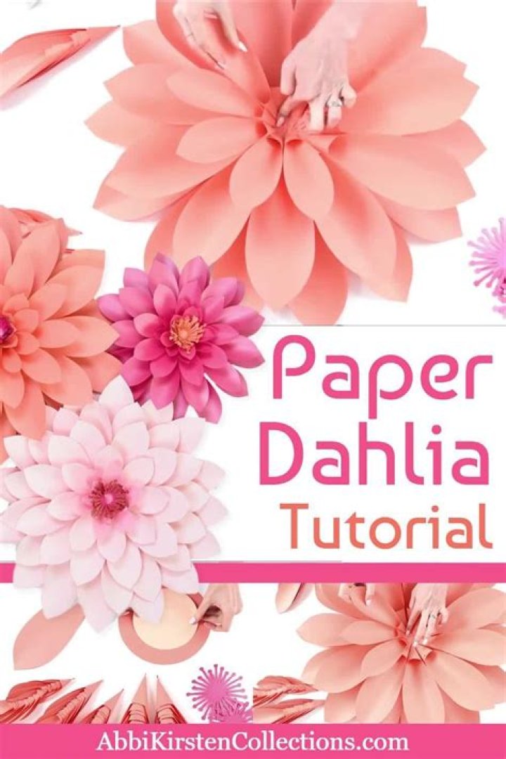 How do you make paper dahlias