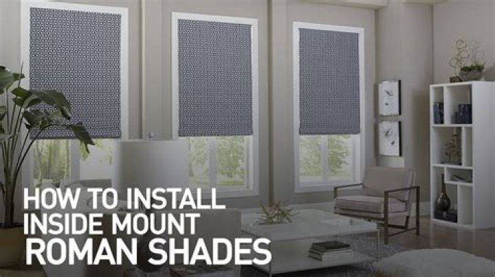 How do you mount Roman shades