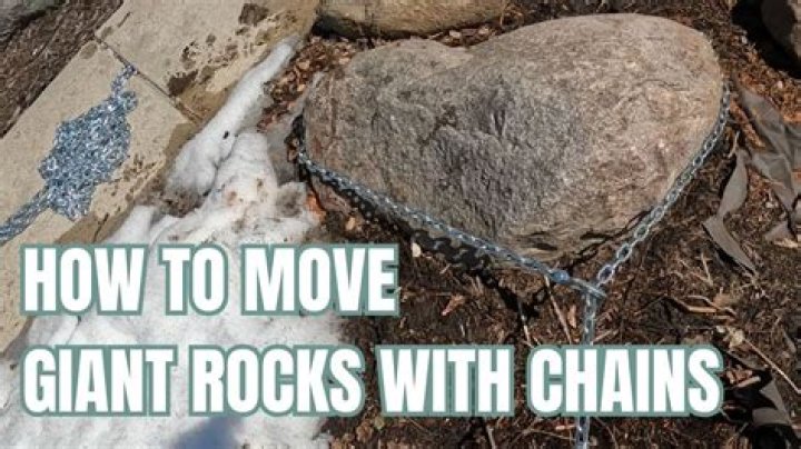 How do you move rocks by hand