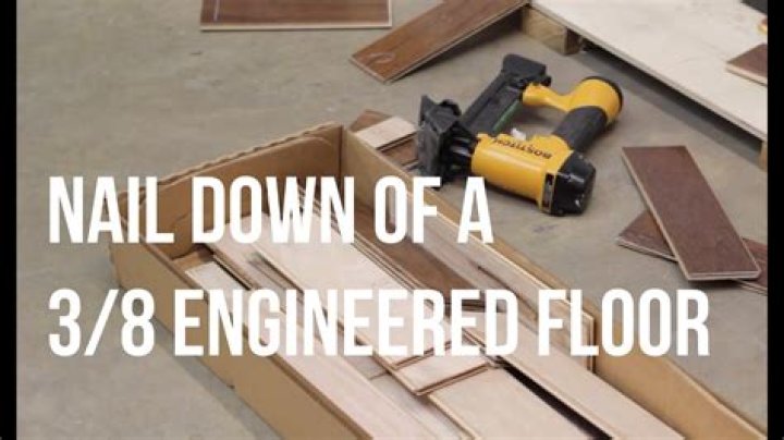 How do you nail down a carpet