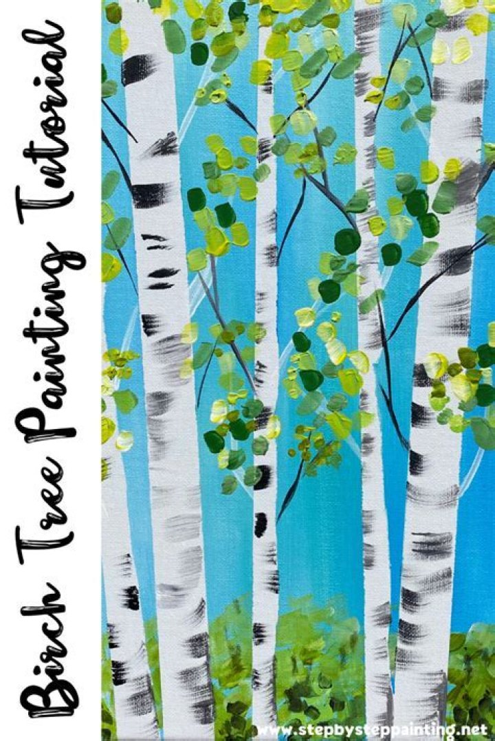How do you paint a birch tree