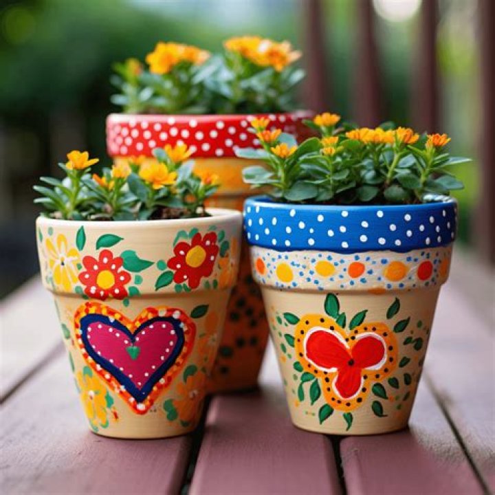 How do you paint a flower pot