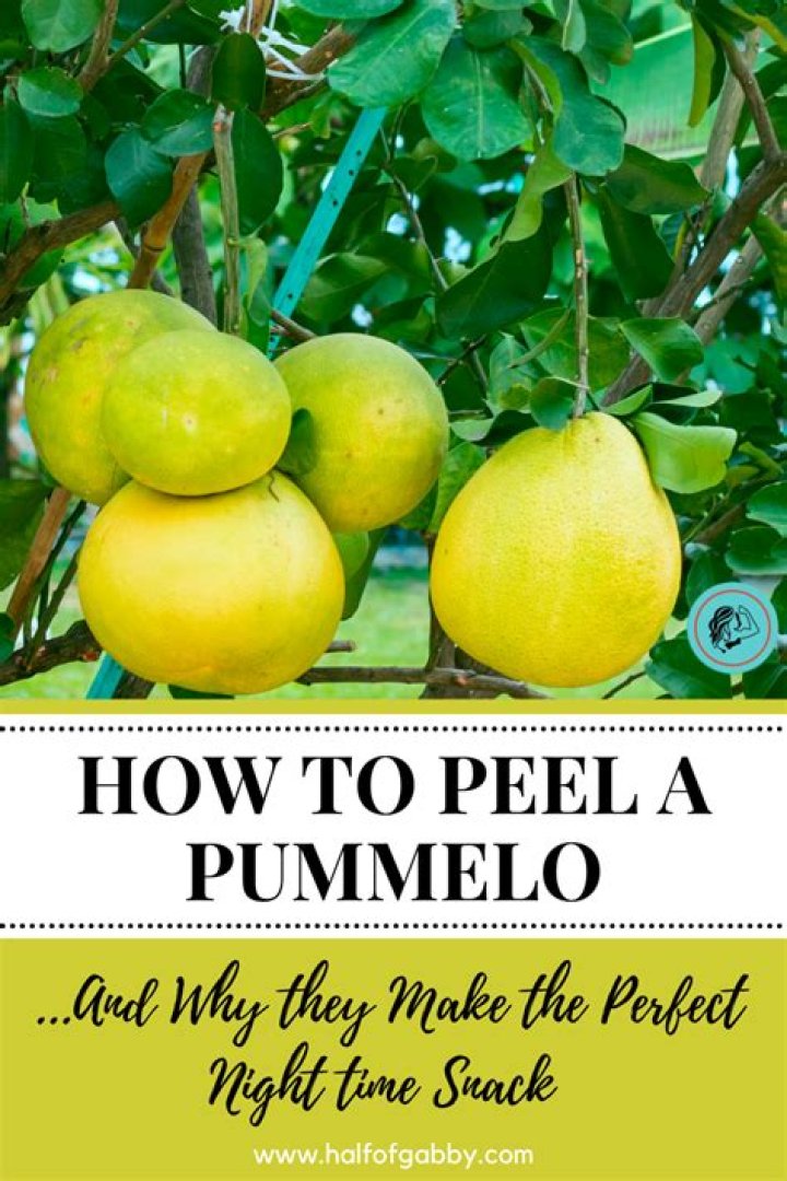 How do you peel a red pummelo