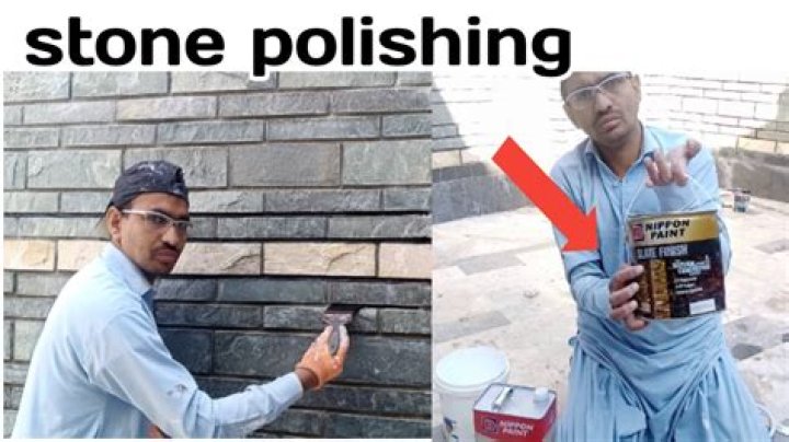 How do you polish stone walls