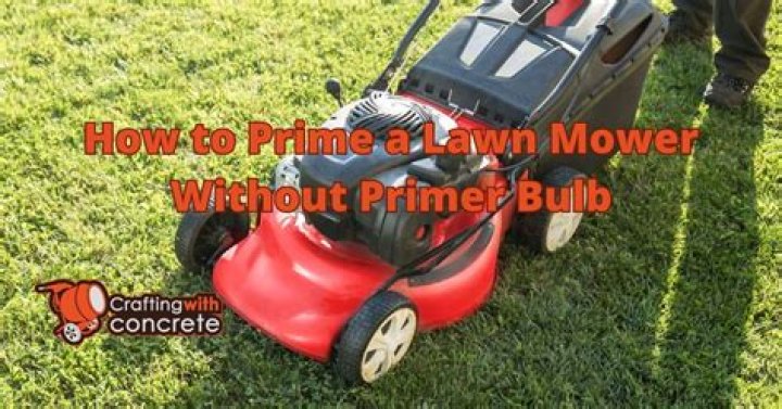 How do you prime a lawn mower