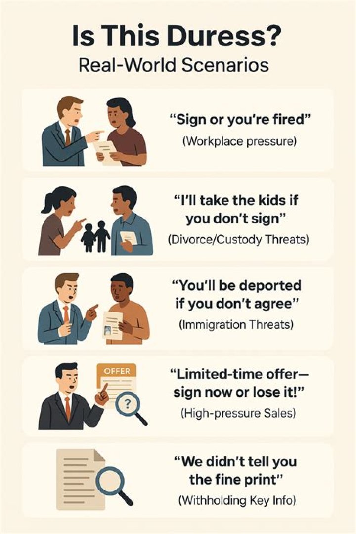 How do you prove under duress