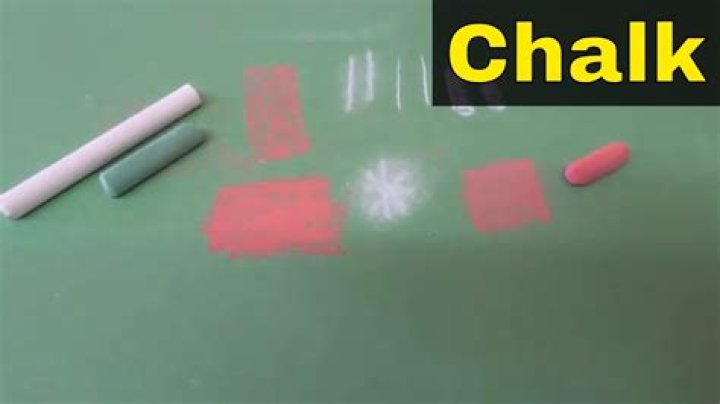 How do you put chalk on paper