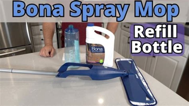 How do you refill a spray mop