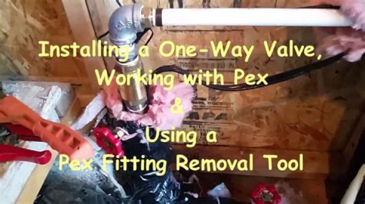 How do you remove a PEX valve