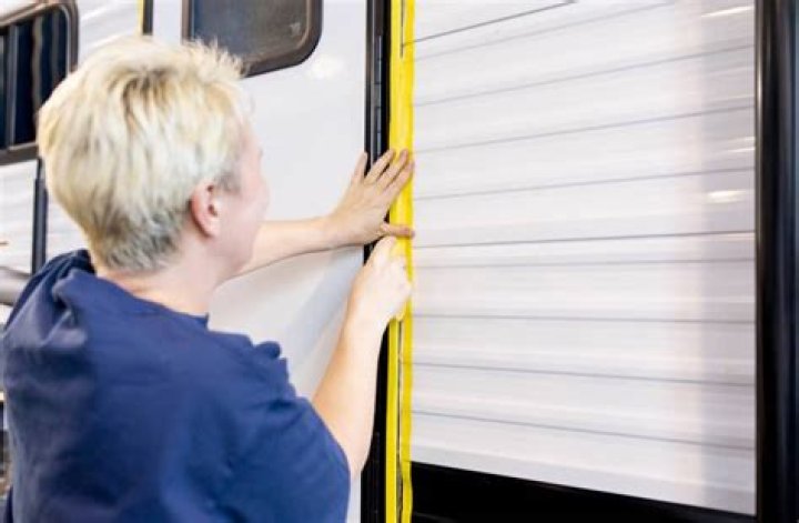How do you replace an RV door