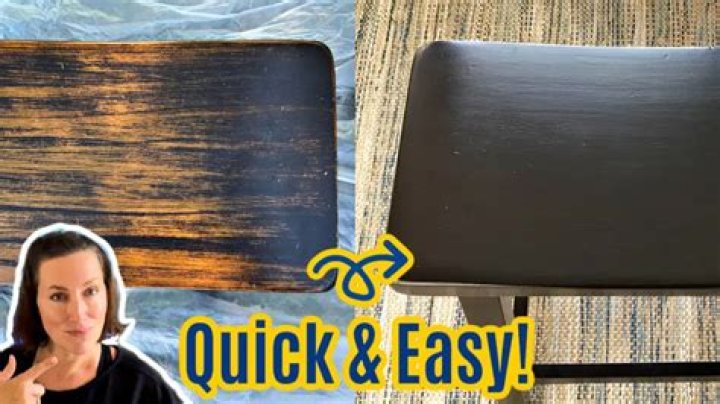 How do you Restain a wood ceiling