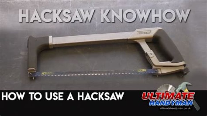 How do you use a hacksaw tool