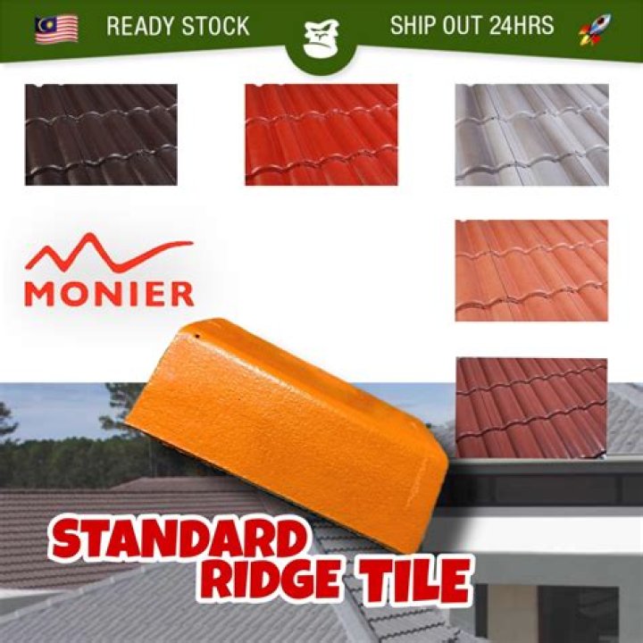 How long is a standard ridge tile