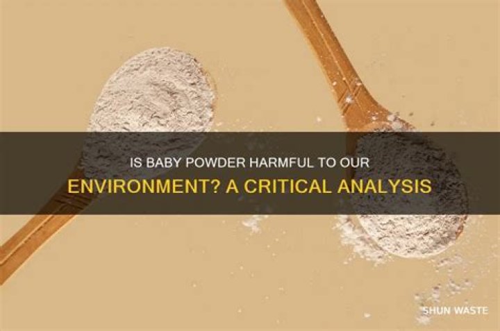 Is baby powder bad for plants