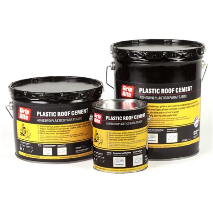 Is plastic roof cement waterproof
