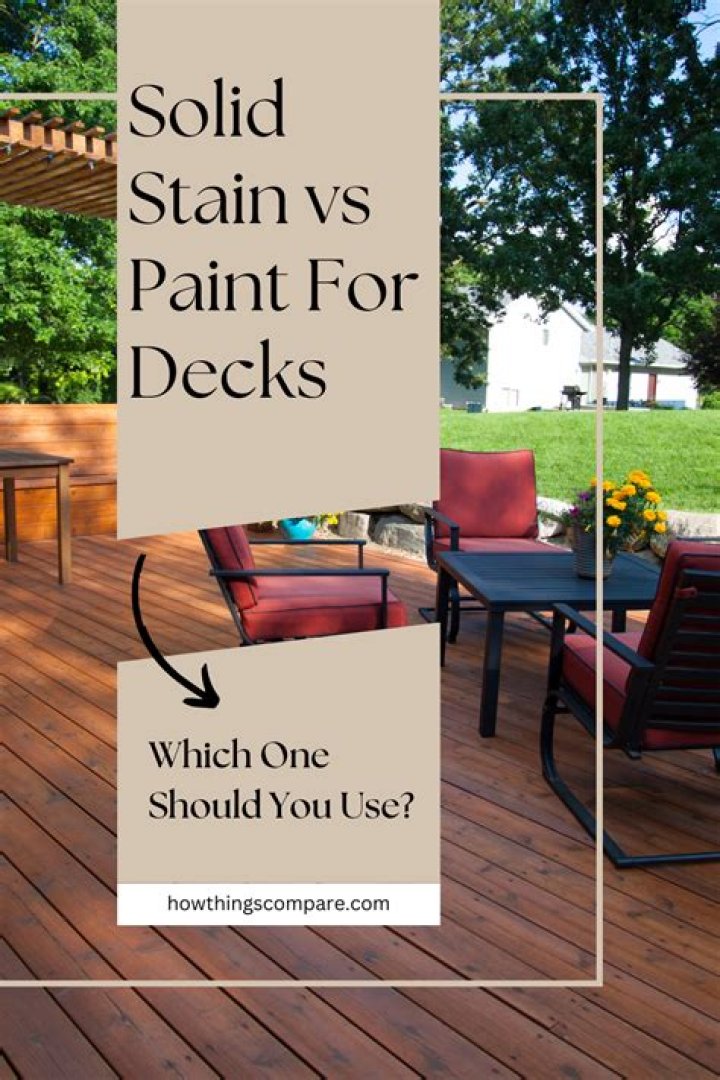 Should I use solid stain or paint