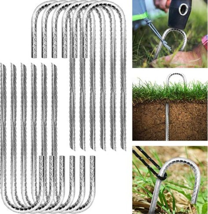 What are metal stakes used for