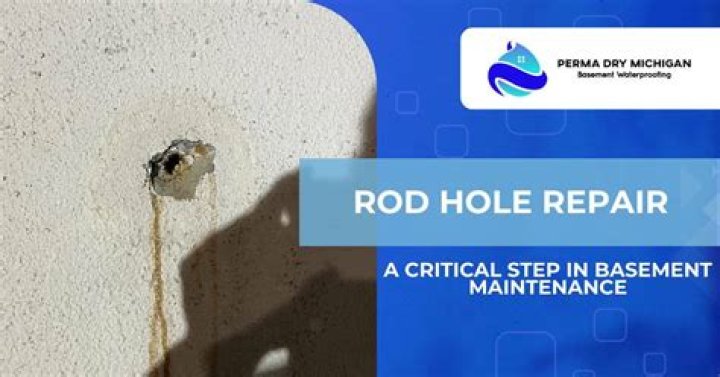 What are rod holes in basement