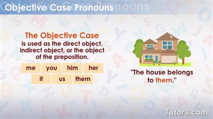 What are the 7 objective pronouns