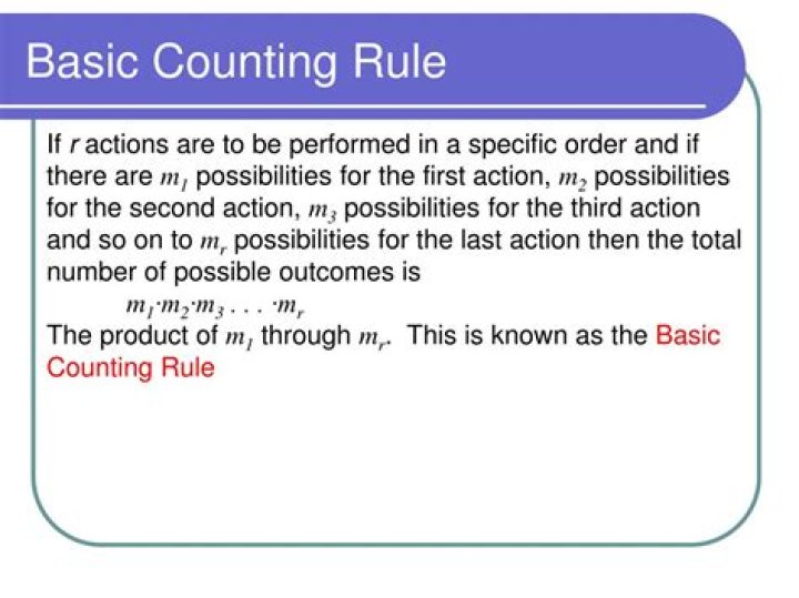 What are the basic counting rules