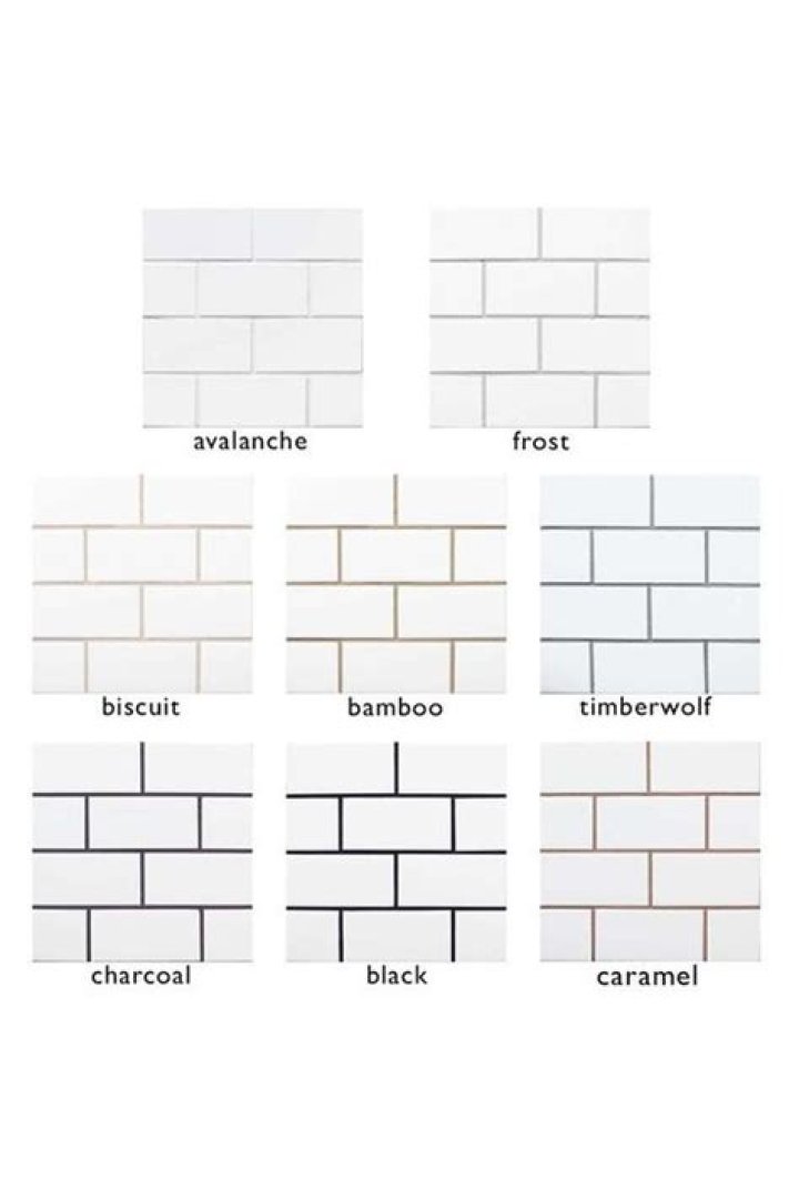 What color grout with white tiles