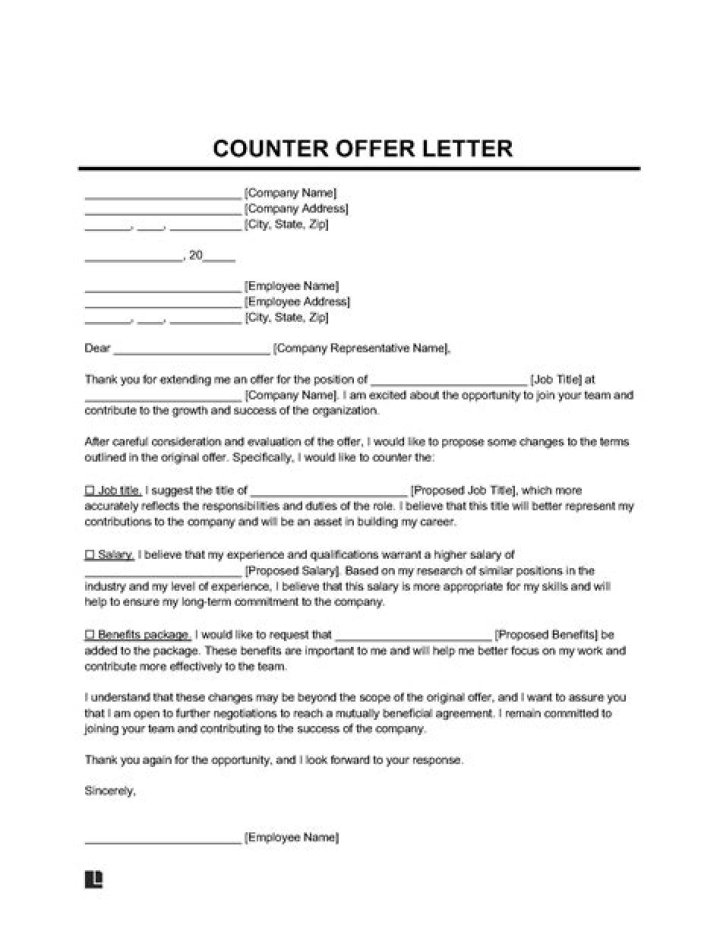 What do you mean by counter offer