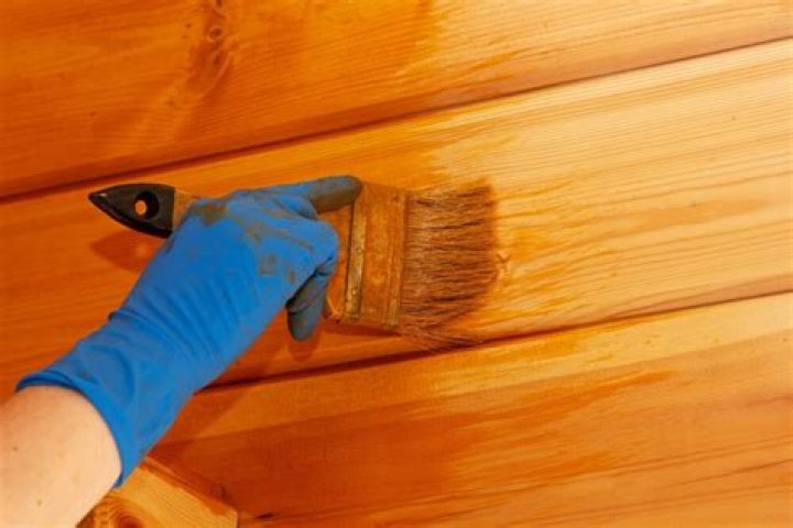 What does blue paint on wood mean