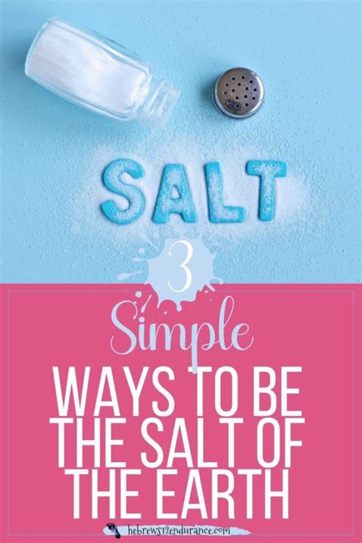 What does salt to the sea mean