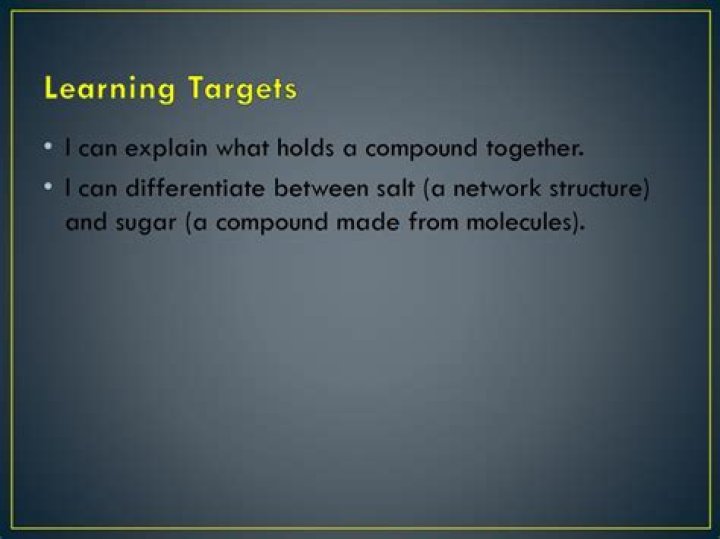 What holds a compound together