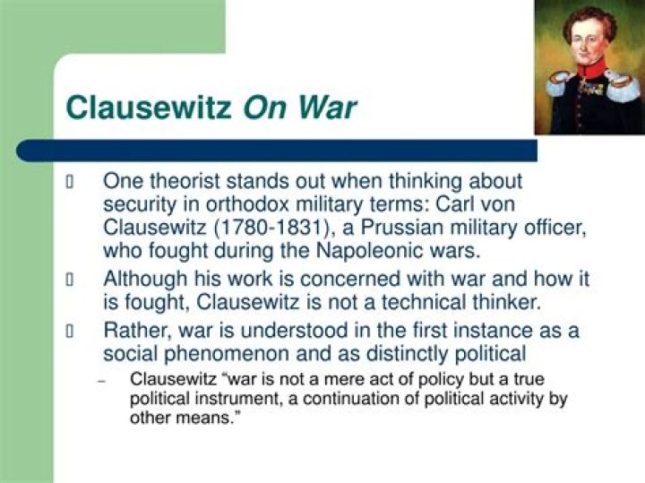 What is Clausewitz theory of war