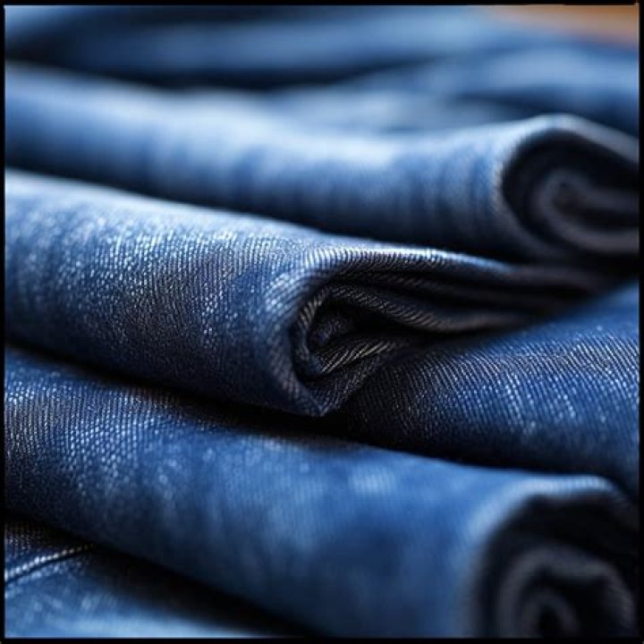 What is denim material made of