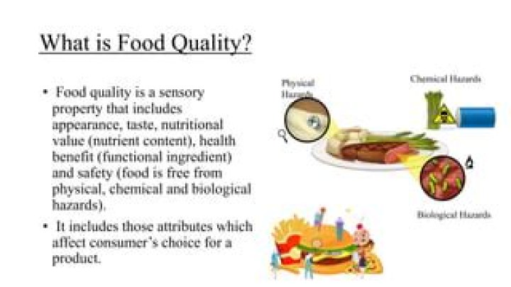 What is food quality with example