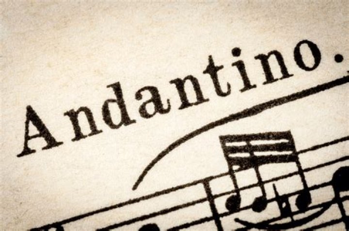 What metronome speed is Andantino