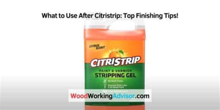 What to do after using CitriStrip