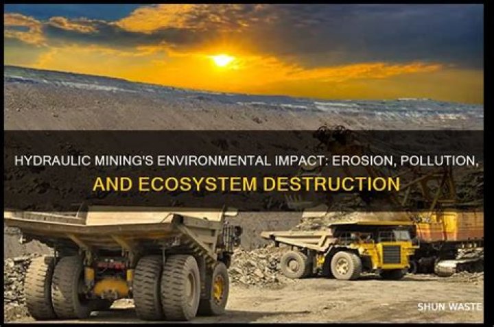 When did hydraulic mining end