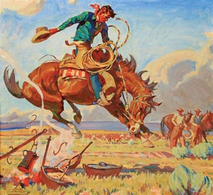 Which great American artist painted pictures of the Old West
