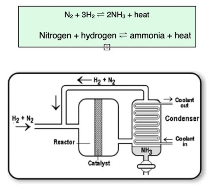 Why is iron used in Haber process